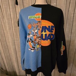 Forever 21 Space Jam Tune Squad Long Sleeve - Blue and Black